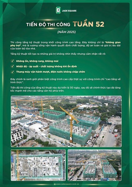 Bản tin công trường dự án Jade Square [Số 6] 
